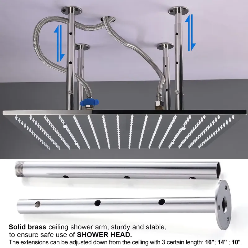 Complete Shower Set Rain Showe - đánh giá và giá Body Brush